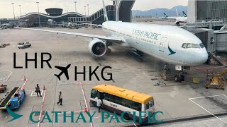TRIP REPORT|Cathay Pacific 777-300ER Economy from London Heathrow to Hong Kong