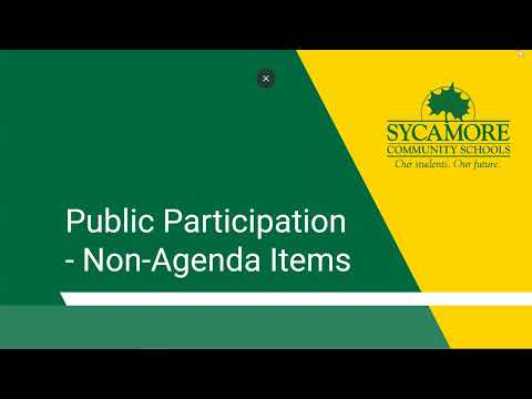 Sycamore Board of Education March 23, 2022 Meeting