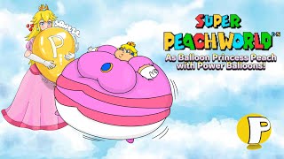Super Peach World Dx As Balloon Princess Peach - World 1