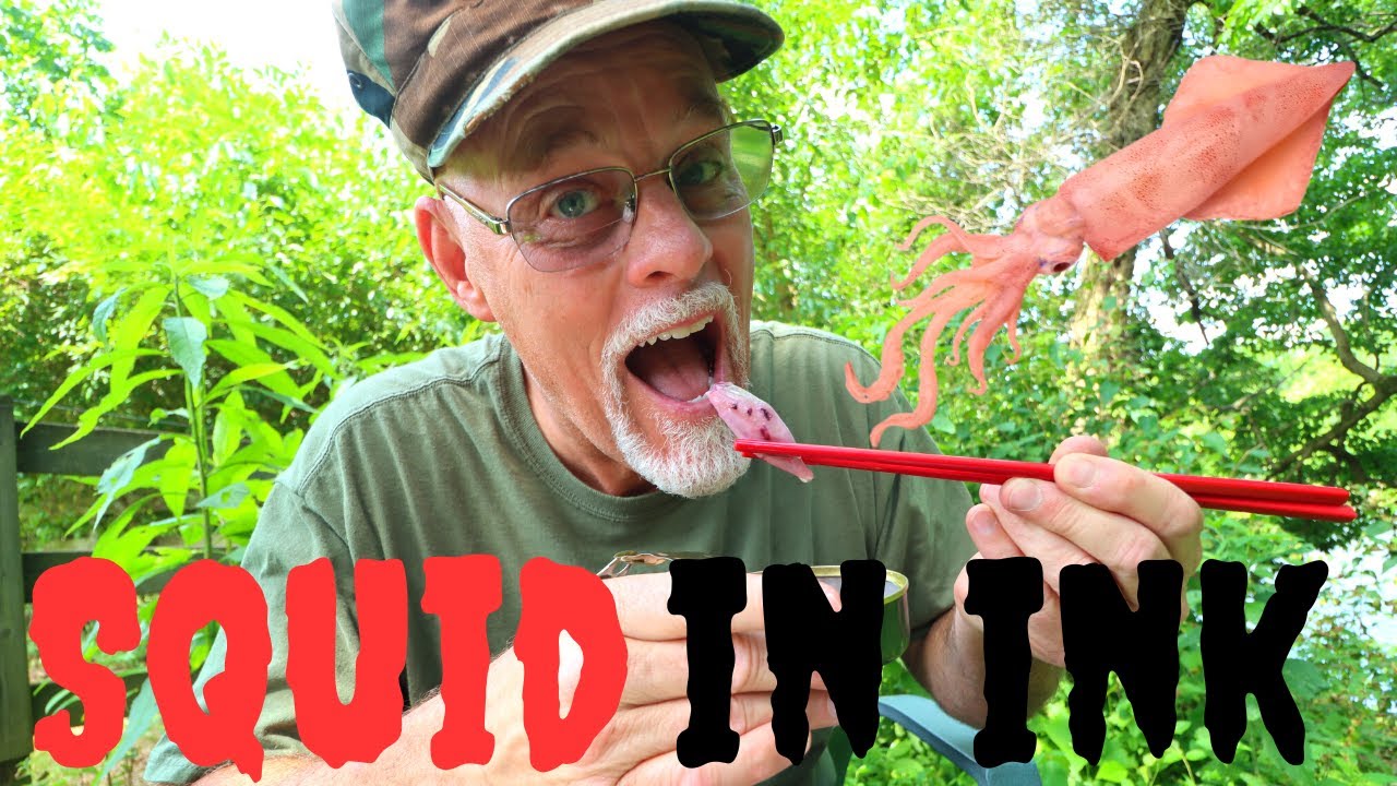 SQUID in INK MRE (SPANISH). EAT IT ALL CHALLENGE