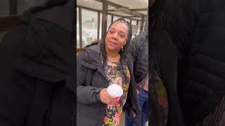Healing manifestation at bus stop of Rikers Island