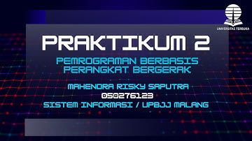 Tugas 2 Pemrograman Berbasis Perangkat Bergerak