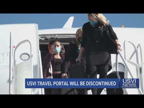 USVI Travel Portal will be Discontinued