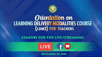 ORIENTATION ON LEARNING DELIVERY MODALITIES COURSE (LDM2)  FOR TEACHERS | DepEd DavOcc