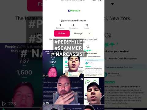 Credit Repair Scammer On TikTok #PinnacleCreditRepair #CreditRepairScams #CreditRepair