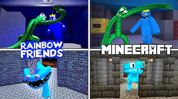 [Chapter 1-2] [+Ending] - RAINBOW FRIEND CHAPTER 1 2 Roblox - Minecraft Map [Full Gameplay]