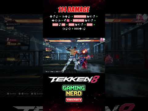 114 DAMAGE | Law Combo Tekken 8 Season 2 #tekken8 #shorts #youtubeshorts