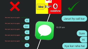 vodafone sms not sending !! Vi sms not sending !! vi message not sent