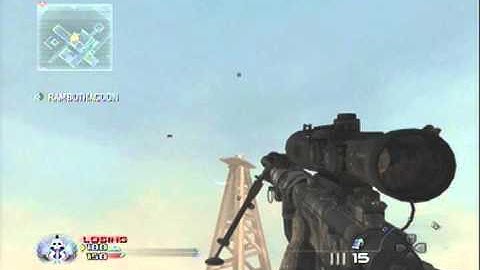 MW2 sick throwing knife kill