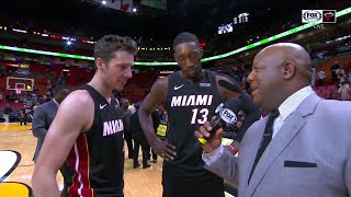 Goran dragic, bam adebayo, james johnson, and head coach erik
spoelstra discuss tonight's 118-113 overtime win over the sacramento
kings.