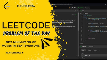 Leetcode Problem of the day [Day 4/10]  - 13 June 2024 (2037. Minimum no. of Moves to Seat Everyone)
