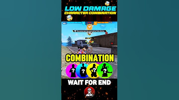 🤯 Low Damage Character Combination 🤯 Free fire 🔥 ?? #freefire #garenafreefire #tipandtricks