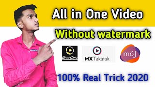 video download without watermark | snake video | MX takatak video | Moj | Jos | Roposo | video down| screenshot 2