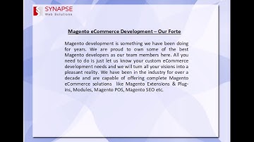 SynapseWebSolutions Magento Development Company UK