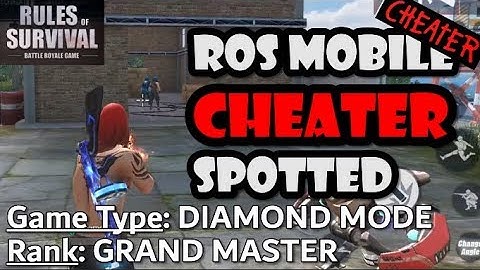 Rules of Survival Mobile | CHEATER in DIAMOND MODE | Grand Master | ROS