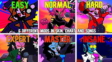 7 Different Mods In Skin,Chart and Songs | Milf - Friday Night Funkin Mod Showcase (Difficulty)