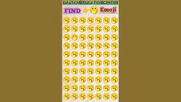 Find The Emoji 😍 5 Second #puzzle #quiz #emoji #shorts #ytshorts #viral #gk #1million