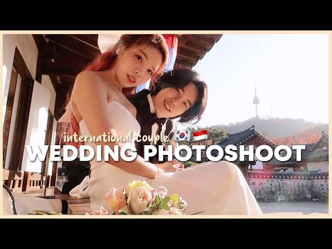 MY KOREAN WEDDING PHOTOSHOOT 🇮🇩🇰🇷 INTERNATIONAL COUPLE | Erna Limdaugh