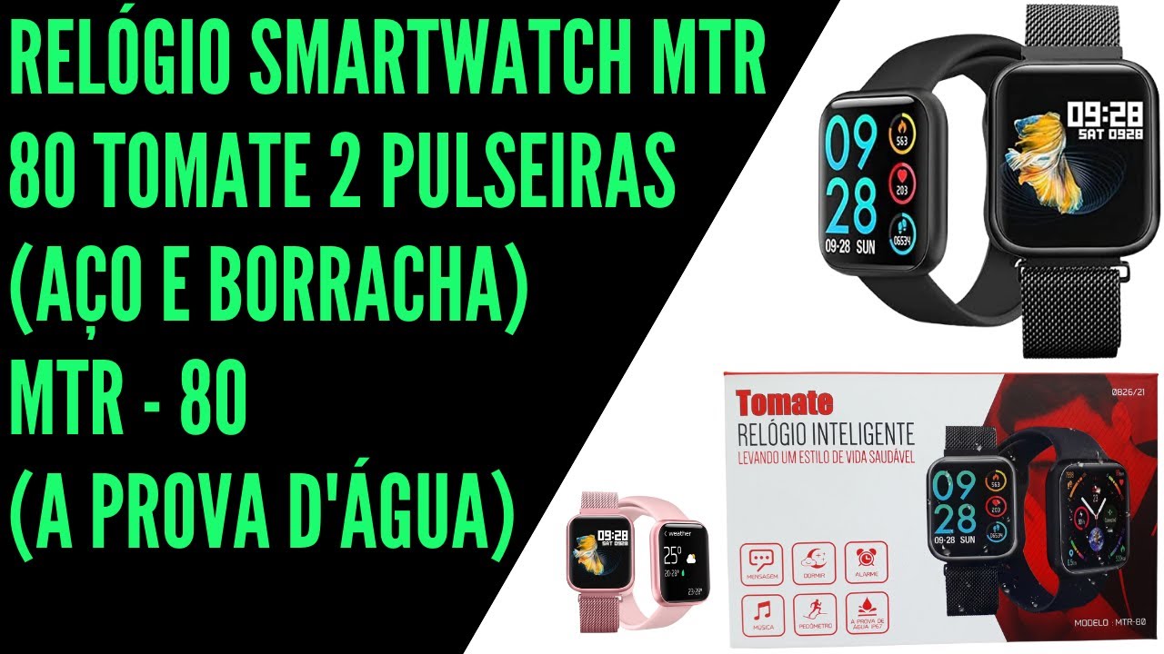 Relógio Smartwatch Inteligente MTR-26 - Tomate Eletrônicos - Atacadista de  produtos eletrônicos