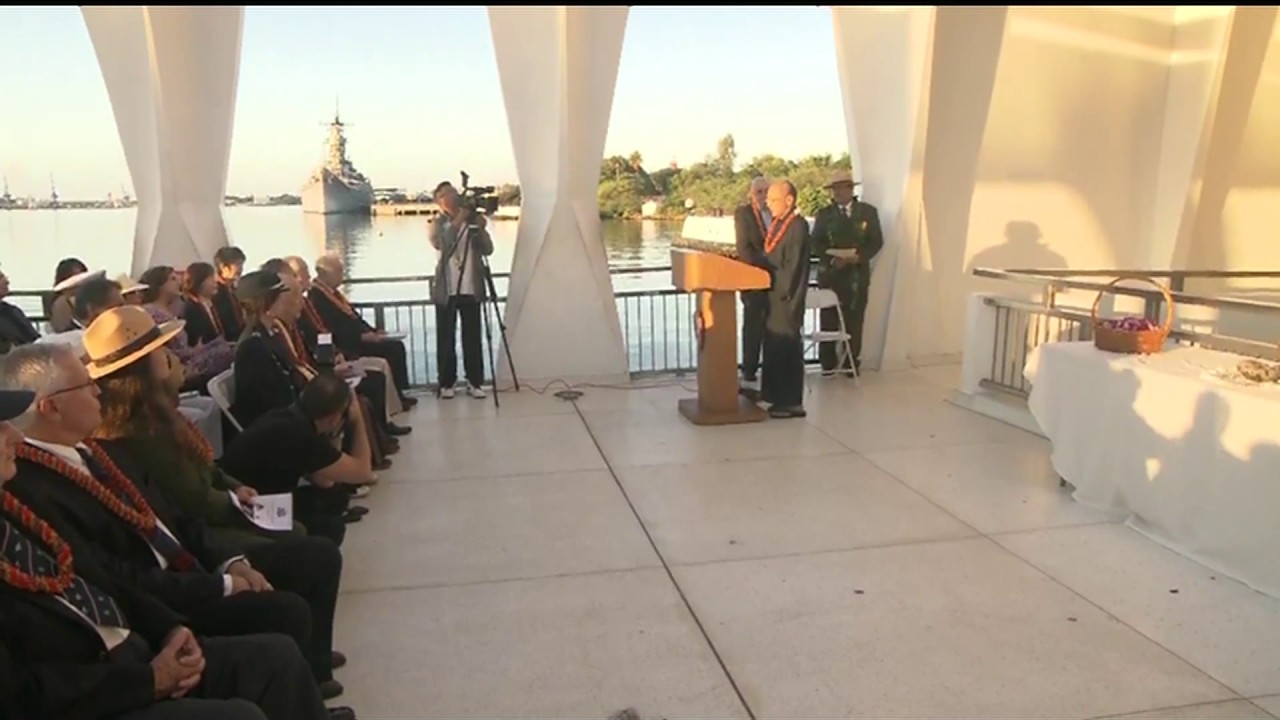 Pearl Harbor 75th USS Arizona Blackened Canteen Ceremony YouTube