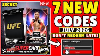 UFC CODES WWE SUPERCARD QR CODES REDEEM CODES 2026 WWE SuperCard Locker Codes
