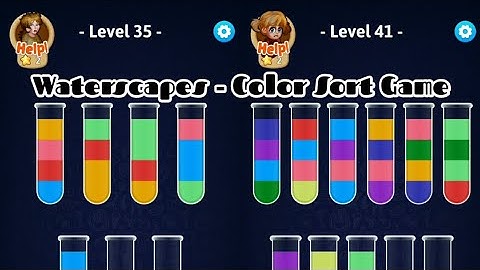 Waterscapes - Color Sort Game | Level 35 - Level 41 | Main Games