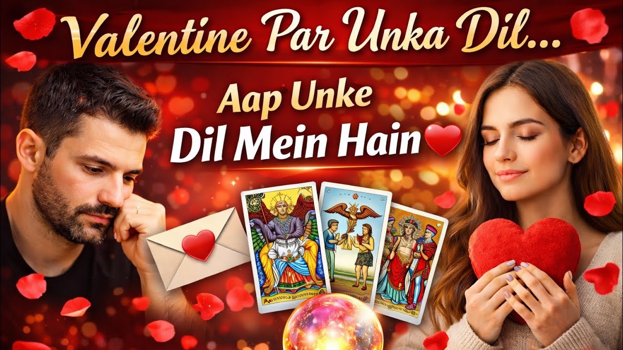 Valentine’s Day Ki Subah ❤️ Unki Feelings Aapke Liye | Unke Dil Se Kuch Messages 💌 Tarot Reading