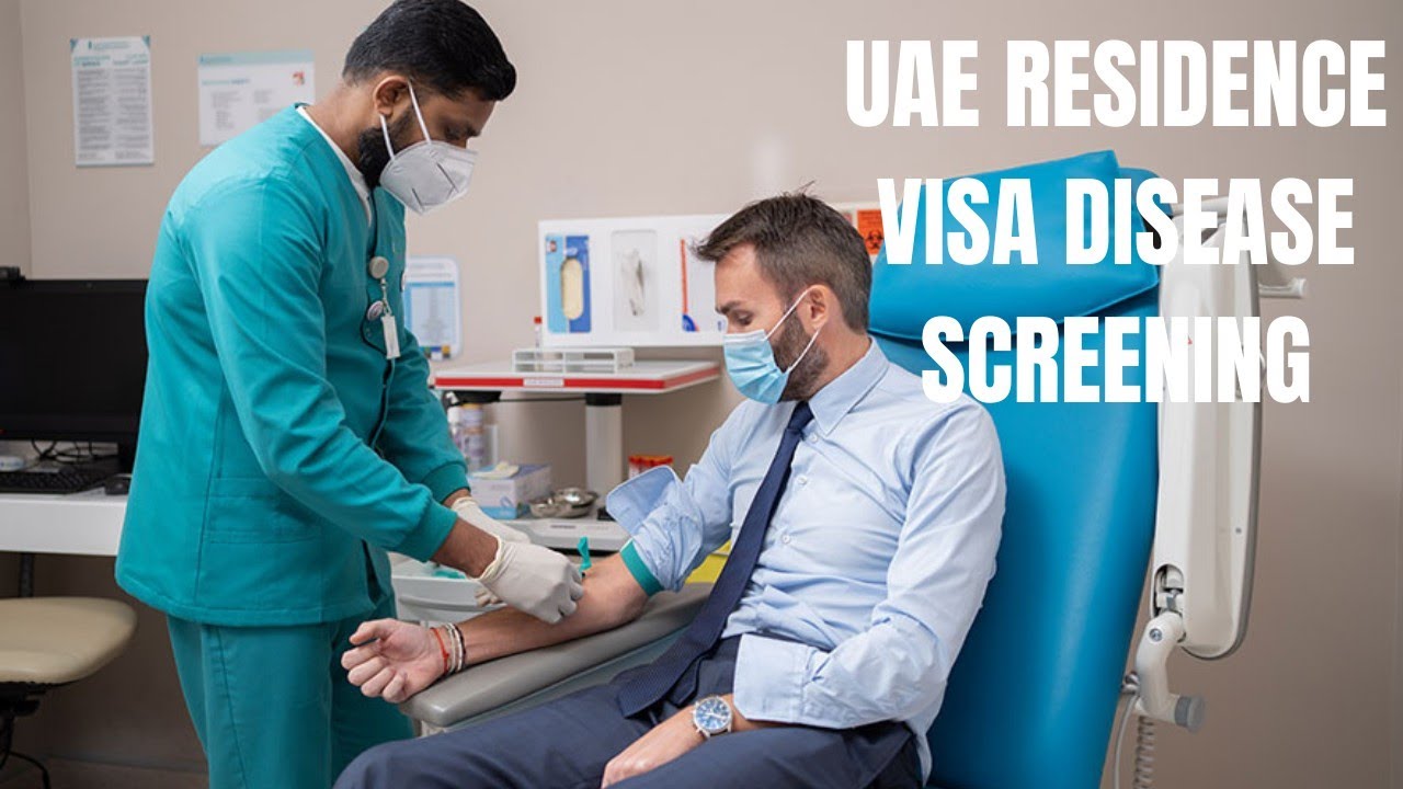 What is checked for in the UAE Medical test a list of diseases on the