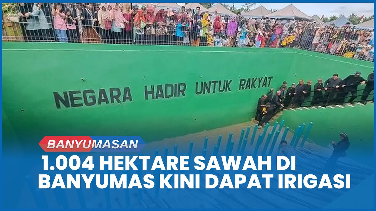 Gunakan Pompa Hidram, 1.004 Hektare Sawah di Banyumas Kini Dapat Irigasi dari Sungai Serayu