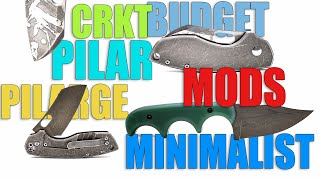 CRKT BUDGET MODS PILAR, MINIMALIST, & LARGE PILAR
