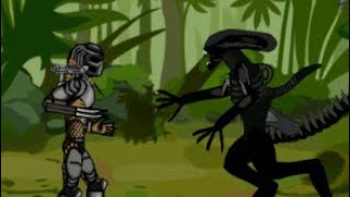 Alien Vs Predator - Drawing cartoons 2
