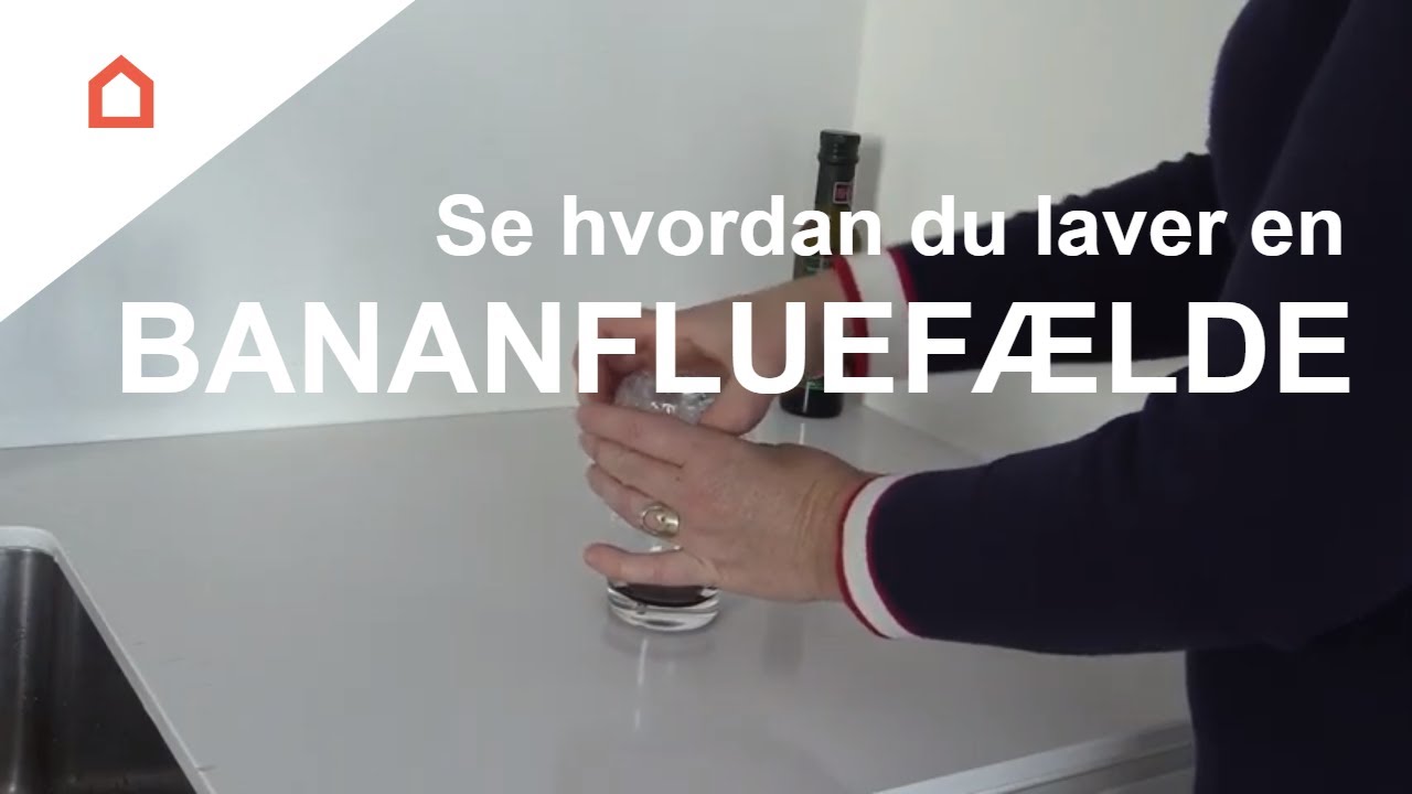 Sådan laver du let en fælde til bananfluer