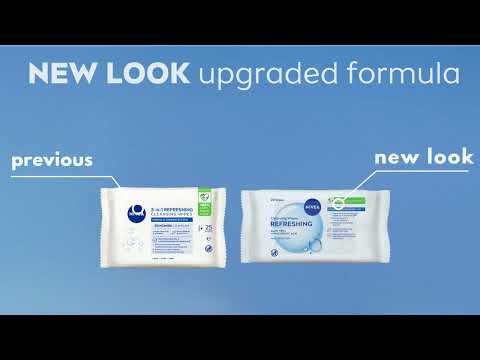 NIVEA Refreshing Biodegradable Cleansing Wipes 25 pack