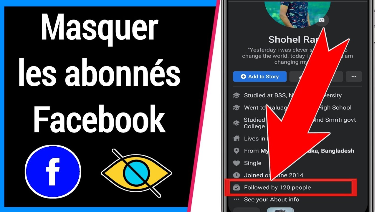 Comment masquer les abonnés sur Facebook - YouTube