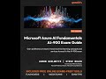 Preparing for the AI-900 Microsoft Azure AI Fundaments