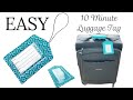 Easy 10 minute luggage tag sewing tutorial  pattern  diy  how to sew  travel  gift  christmas
