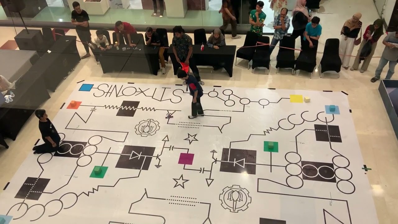 Common Competition Track for ESP32 Micro Line Follower Robots in Indonesia