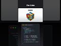 The Cube Code 😉 #coding #programming #python #education #ytshorts #viral #foryou #cube #codingshorts