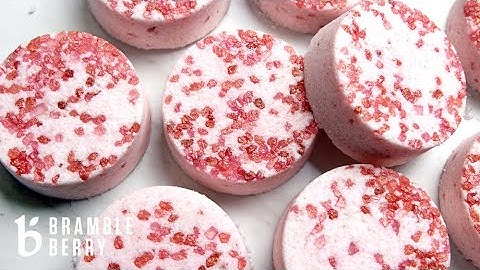 Make Rose Gold and Pink Salt Bath Bombs | Bramble Berry