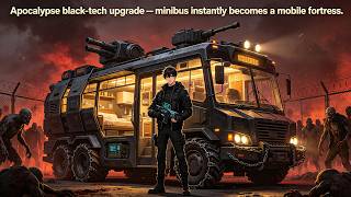 Apocalypse black tech upgrade — minibus instantly becomes a mobile fortress screenshot 4