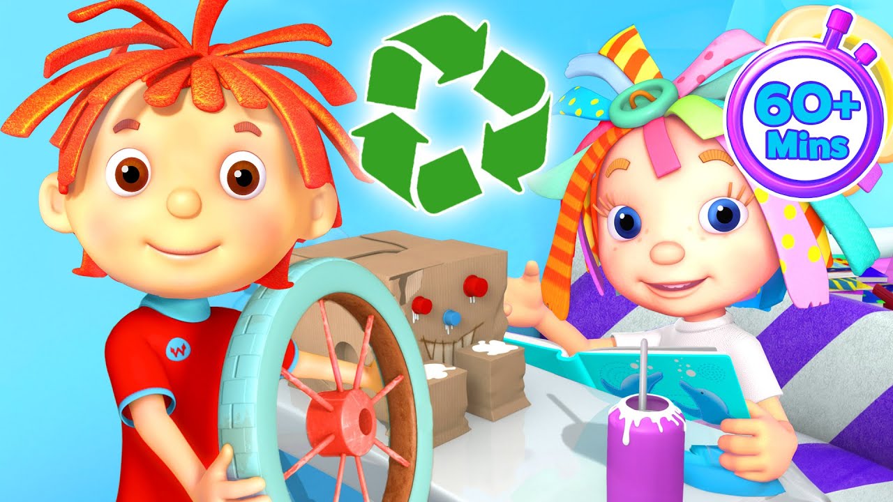 دنيا روزي | اكتشف سر إعادة التدوير! ♻️ | ساعة كارتون للأطفال