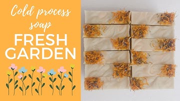 Cold Process Soap: Fresh Garden with hanger swirl (Soap fail?!?) 渲染皂
