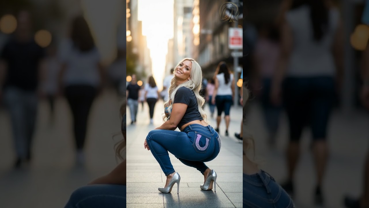 High-Waist Dark Jeans With Rhinestone Pocket Detail ✨