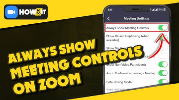 How to turn on always show meeting controls on zoom 2024 | Skill Wave