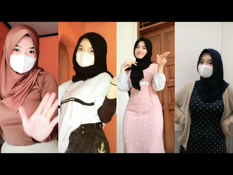 TIKTOK CEWE BERHIJAB BERPAKAIAN KETAT GOYANG PANTAT HOT MENGGODA IMAN