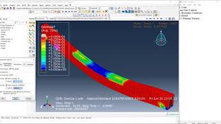 Abaqus Reinforced Concrete Beam- Crack and Displacement