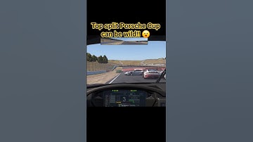 Chaos in top split Porsche Cup on iRacing! #shorts