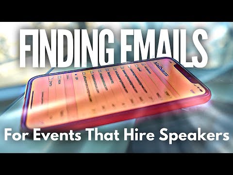 Finding Emails To Events That Hire Speakers