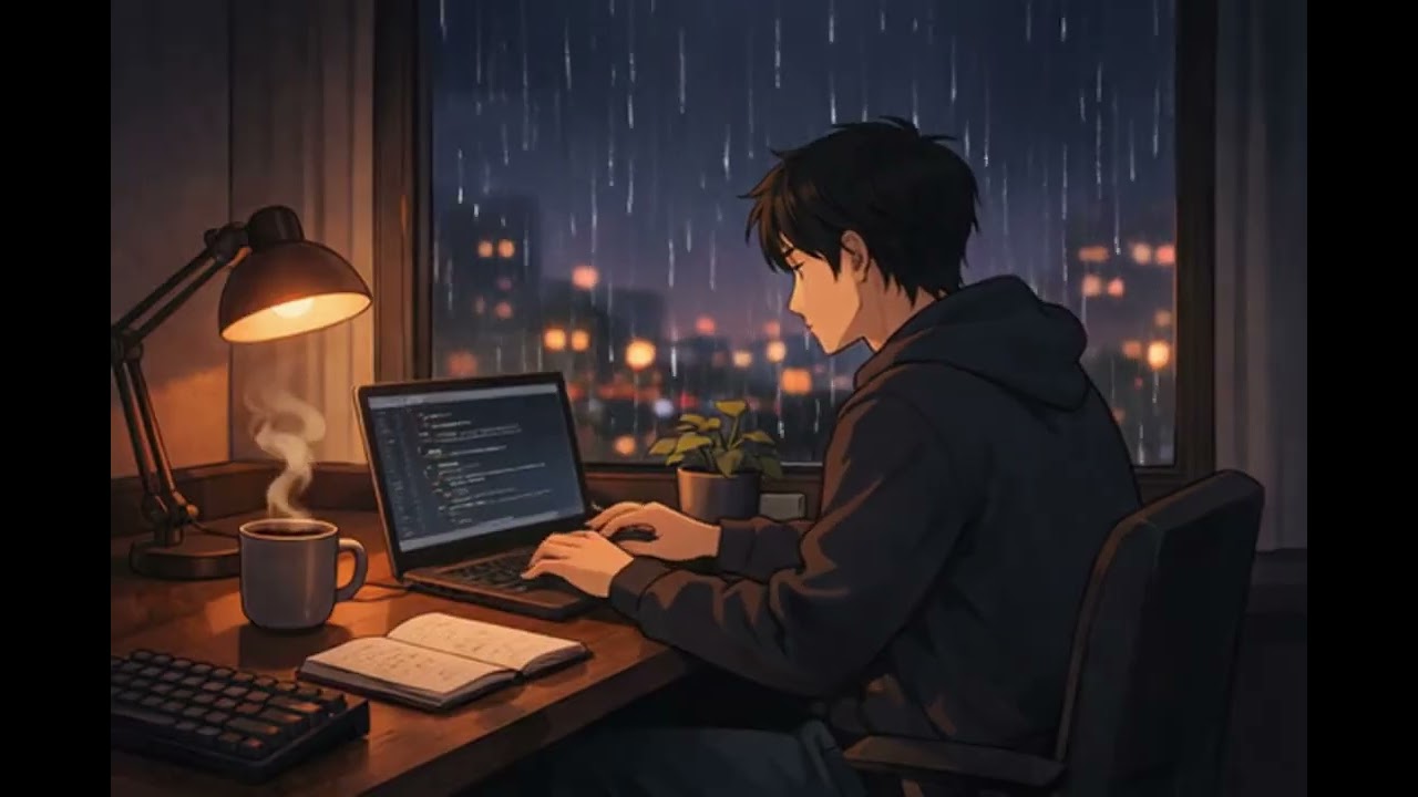 Midnight Focus Flow | Lo-Fi Beats for Studying, Coding & Deep Work (1 Hour)