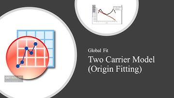 Two Carrier Model (Origin Fitting), Simultaneous fit of two curves with Common Parameter: Global Fit